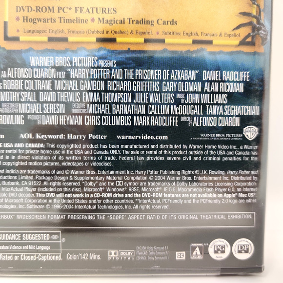 Harry Potter and the Prisoner of Azkaban DVD 2004 WS w Magical Trading Cards NEW - Picture 5 of 9